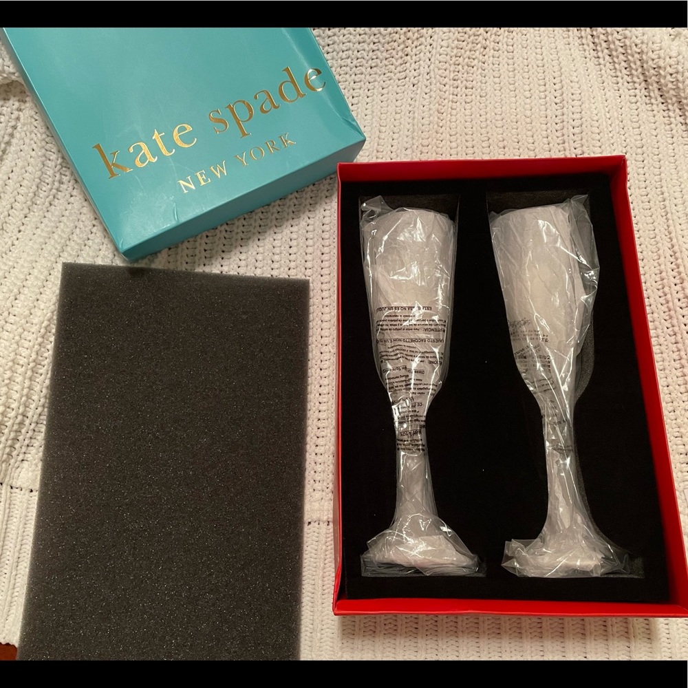 Kate Spade Darling Point Toasting Flutes
